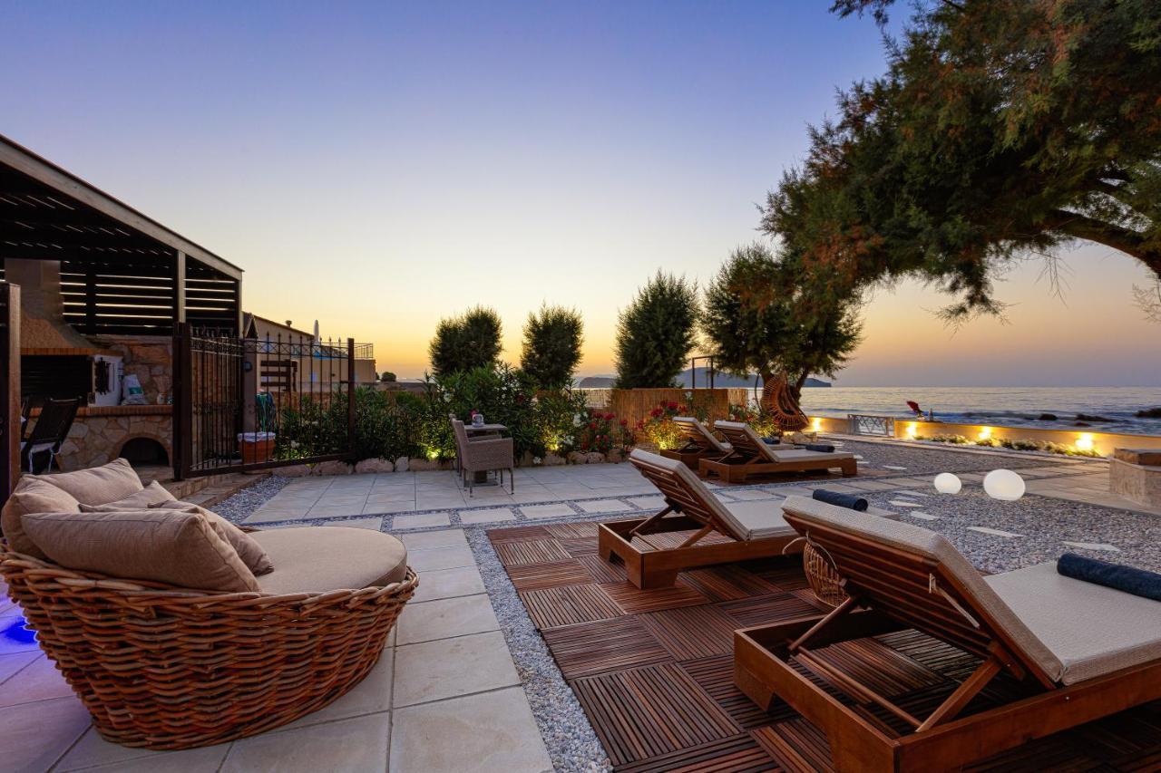 Villa Seashell -Wonderful Newly Renovated Villa On The Beach Galatás 외부 사진